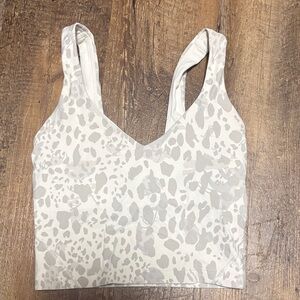 lululemon white/gray Patterned Tank Top